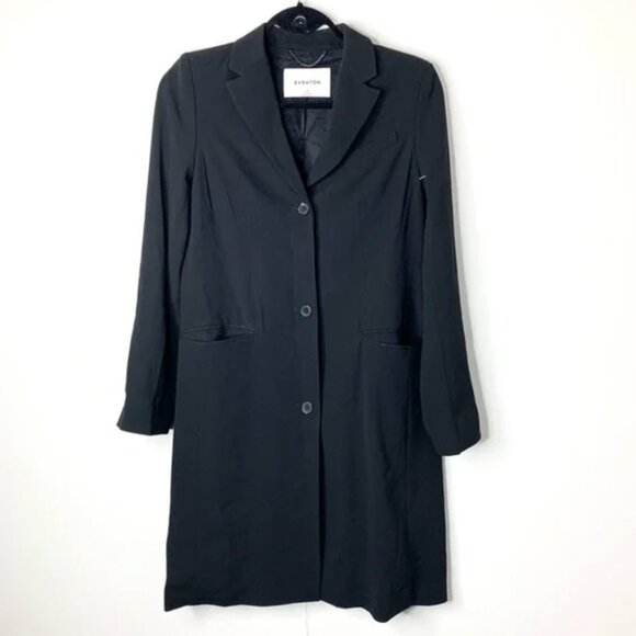 Aritzia Babaton Trent Long Blazer Jacket Black Size 0 - Picture 6 of 10